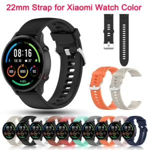 22mm Offical Silicone Replace Straps for Xiaomi Mi Watch Color Sports Edition band for Mi Watch Color Bracelet Watchbands Correa