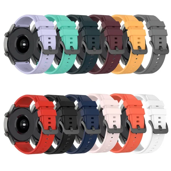 22mm Official Silicone Band For Huawei Watch Gt 2 GT 3 Pro Sports Watchband For Huawei Gt2 GT3 Pro Wrist Straps Replace Bracelet - Image 6