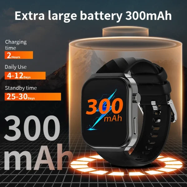 LIGE 2025 New AI Healthy Diagnose Smart Watch Blood Lipid Uric Acid Bluetooth Call Blood Pressure Health Smartwatch Men Women - Image 6