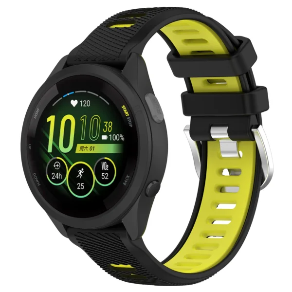 For Garmin Forerunner 255 265 245 645 55 Strap 18 20 22mm Silicone Sports Bracelet For Garmin Venu 2 2S SQ vivoactive 3 4 correa - Image 2